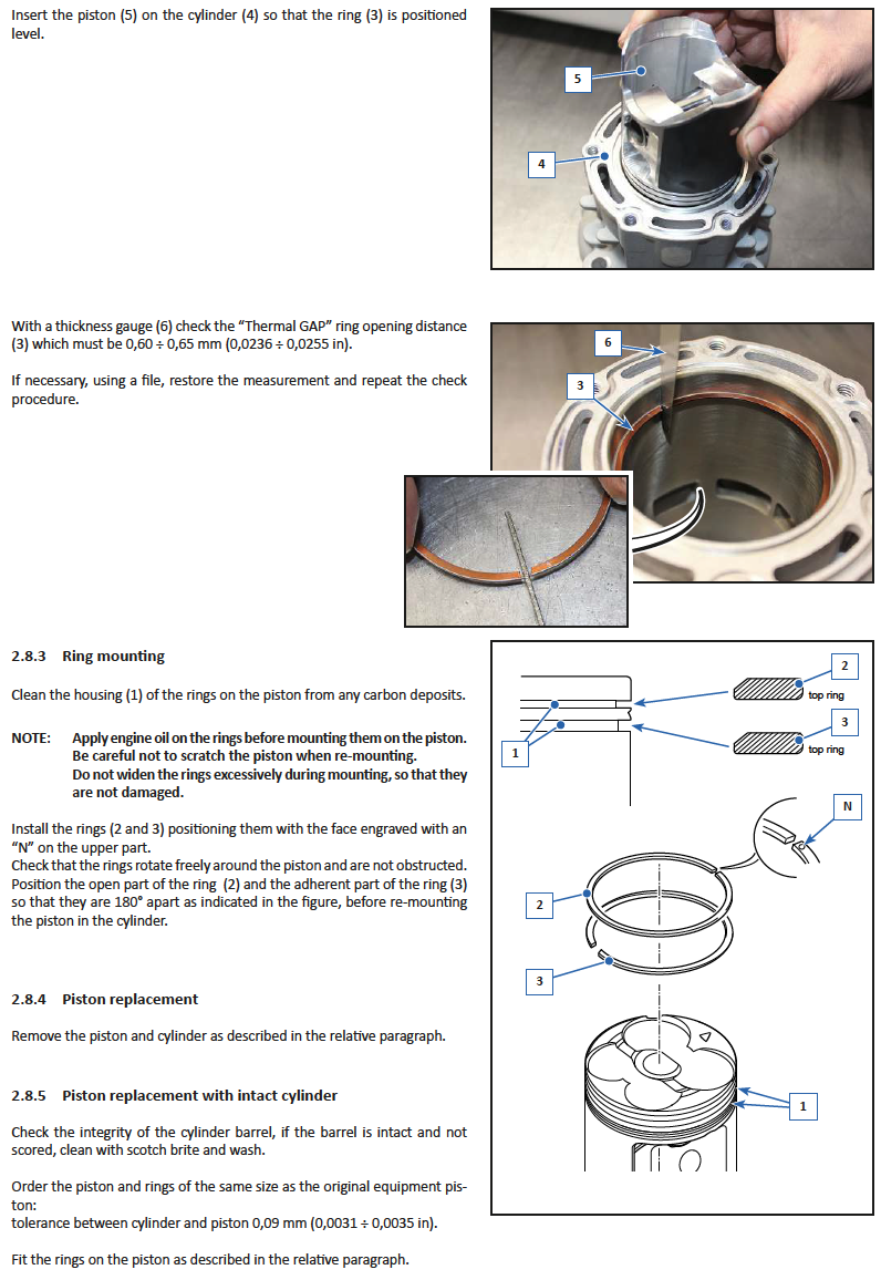 Piston Ring; Piston Clearance - Yamaha YZ85( P) /LC Owner's Service Manual  [Page 236] | ManualsLib