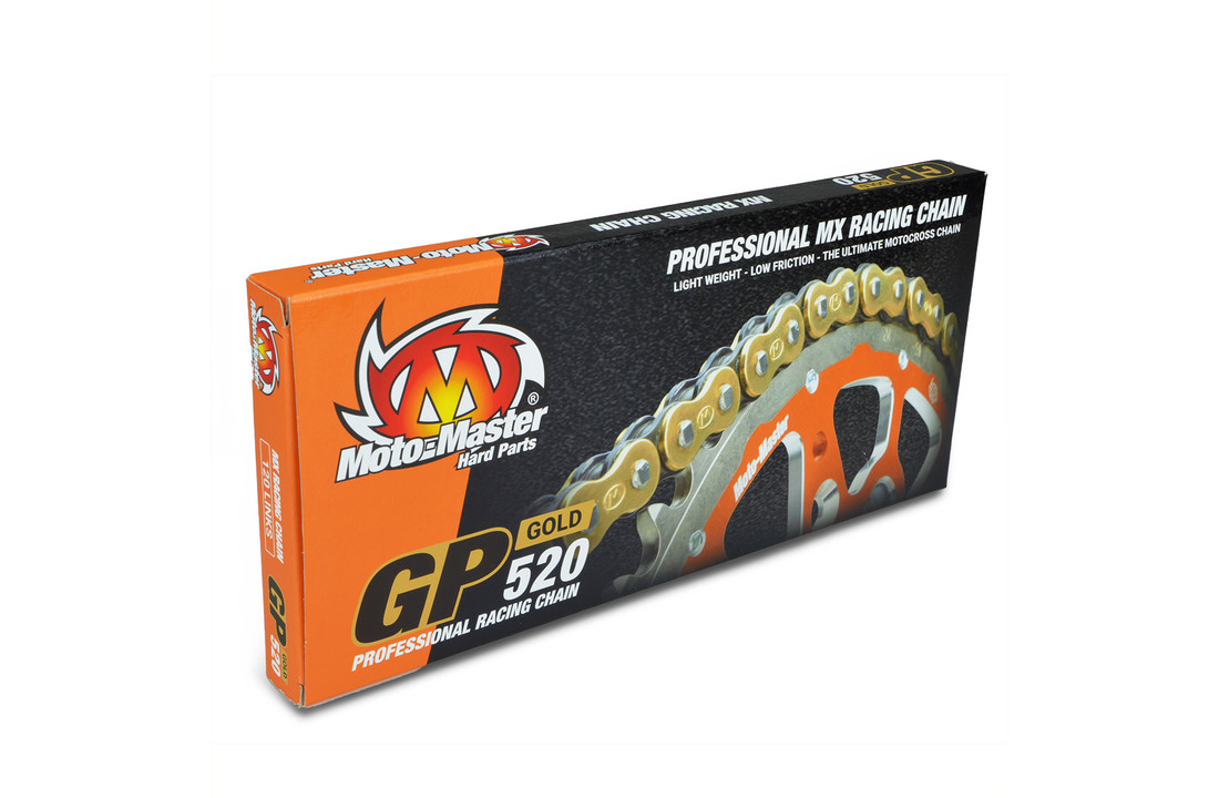 Moto Master Chain GP-520Gold (118 links, with clip)