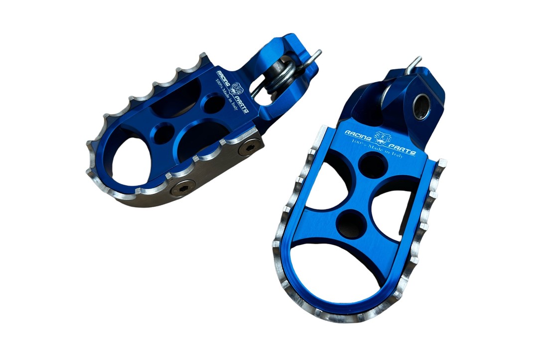 SAM CNC Footpegs vanaf 2022 BLUE