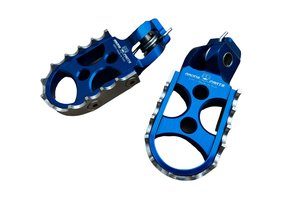 SAM CNC Footpegs vanaf 2022 BLUE