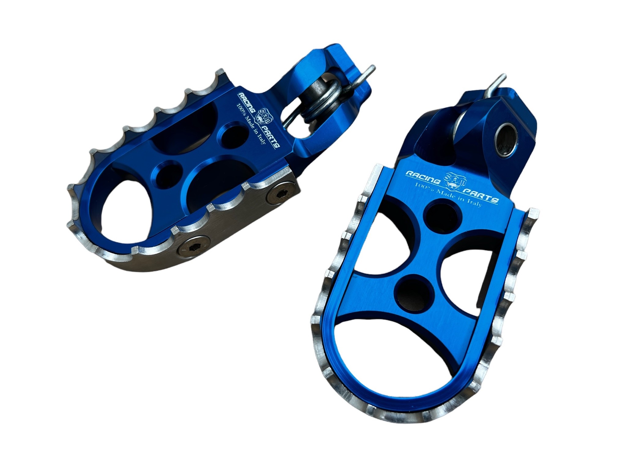 SAM CNC Footpegs ab 2022 BLUE