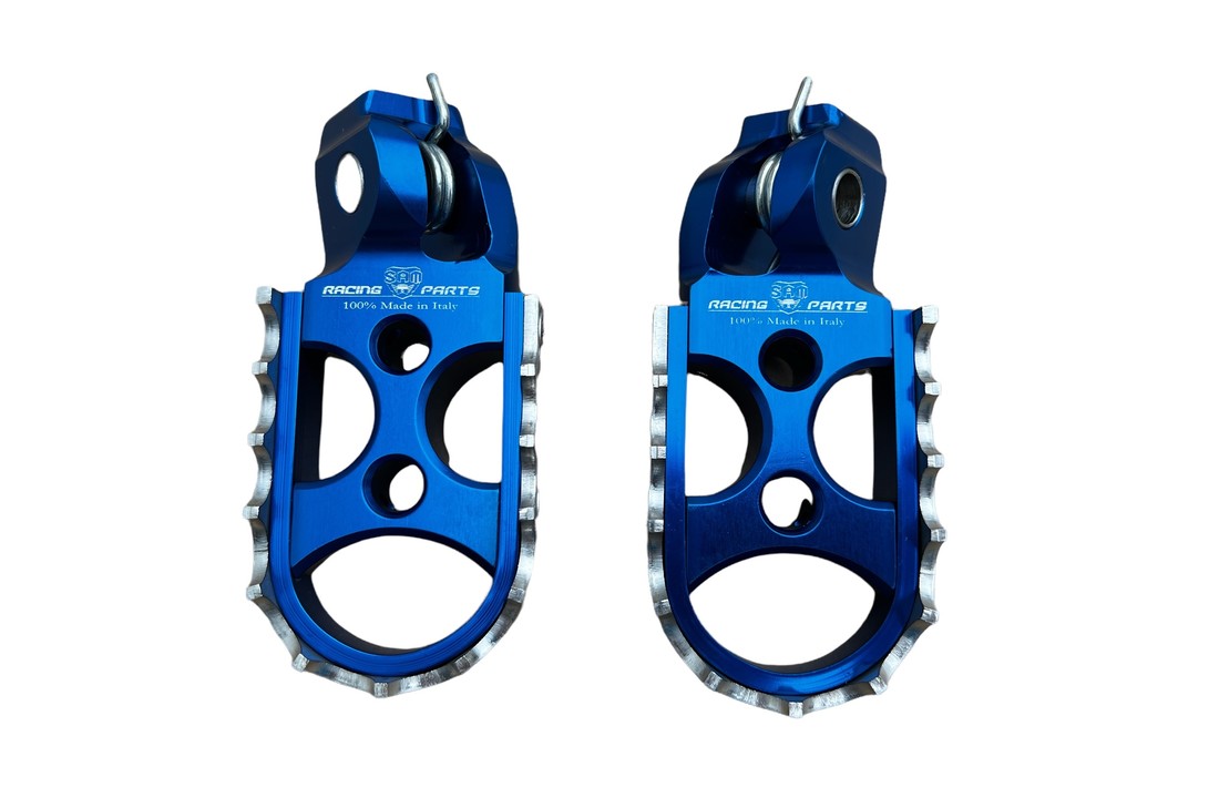 SAM CNC Footpegs ab 2022 BLUE