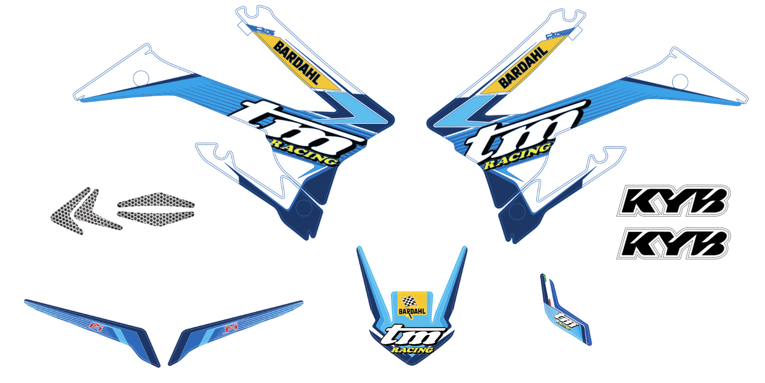 KIT, STICKERS M.17 4S W/ REAR