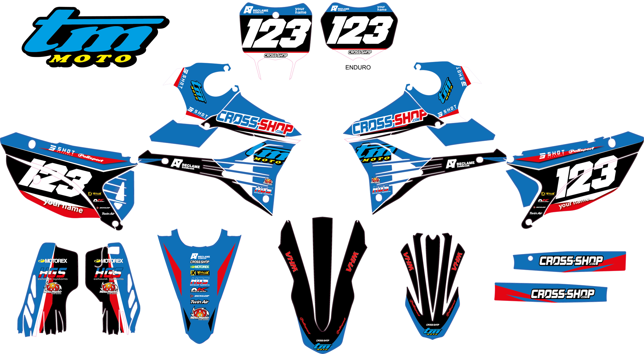 Stickerset TM Moto 2022->.... "Bellpuig"