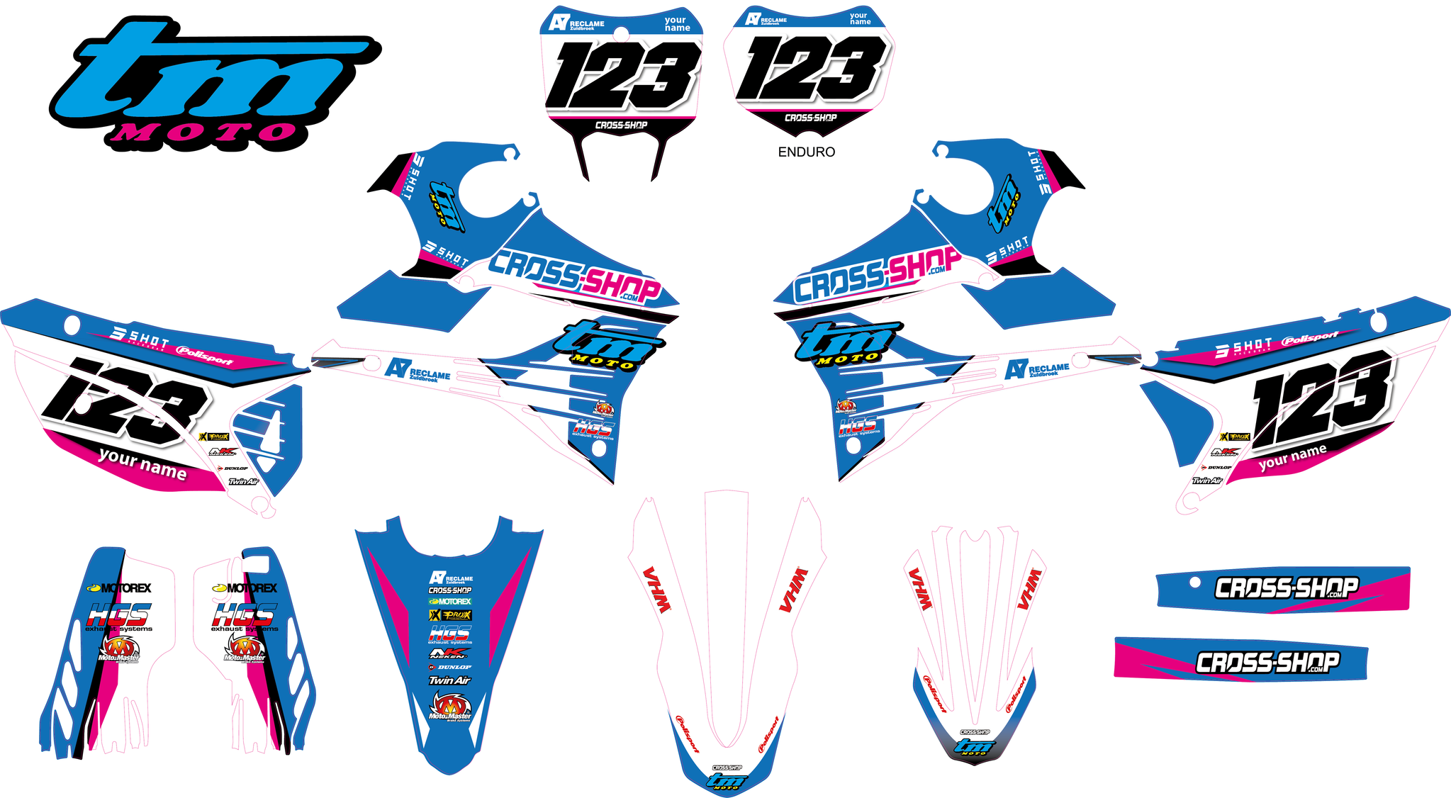 Stickerset TM Moto 2022->.... "Ernee"