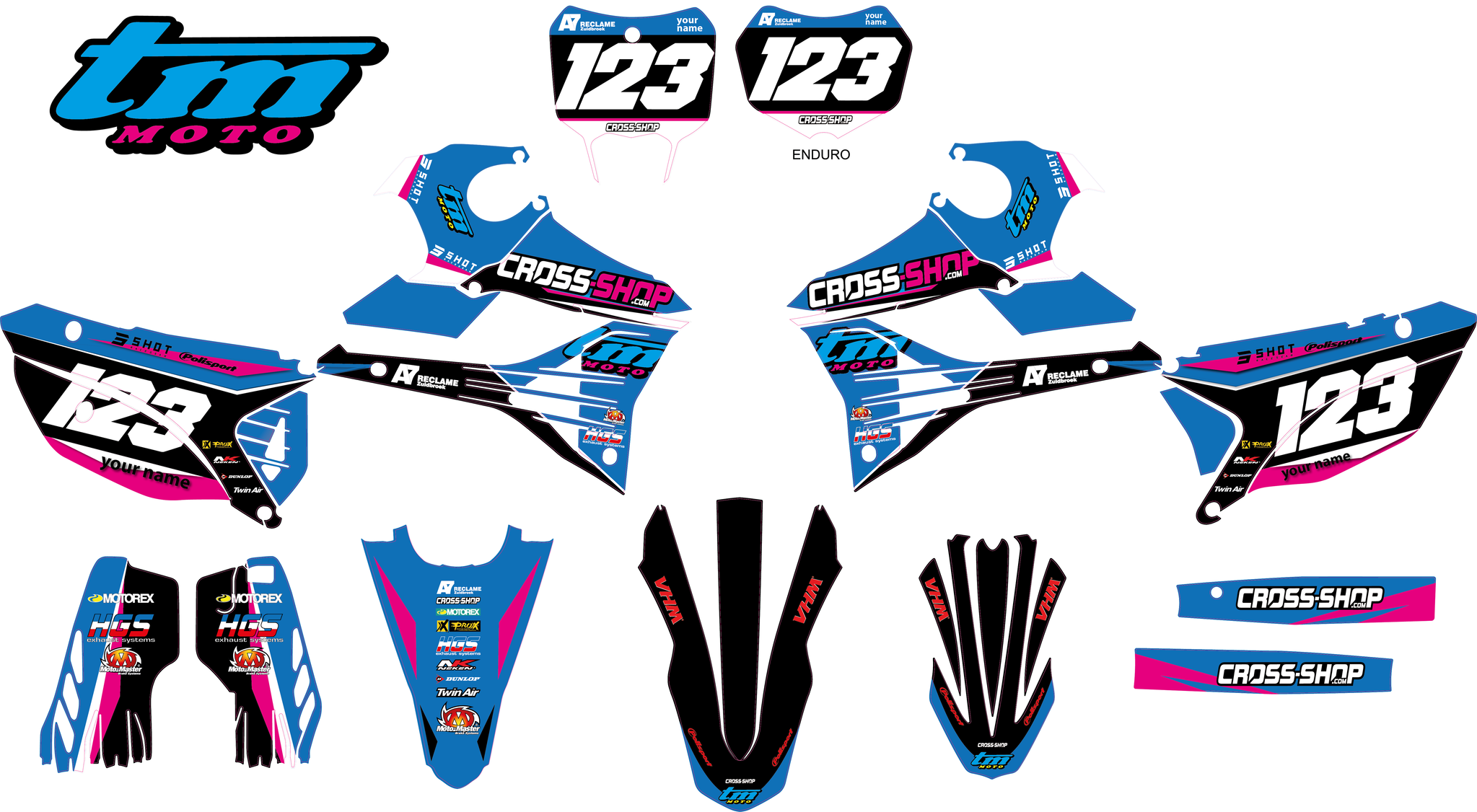 Aufkleber Kit TM Moto 2022->.... "Mantova"