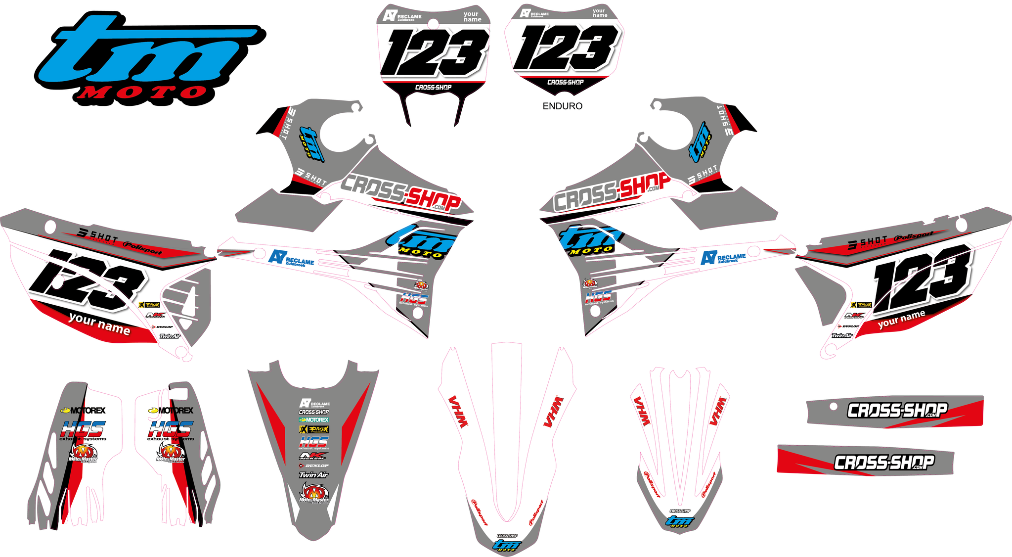 Aufkleber Kit  TM Moto 2022->.... "Sevlievo"