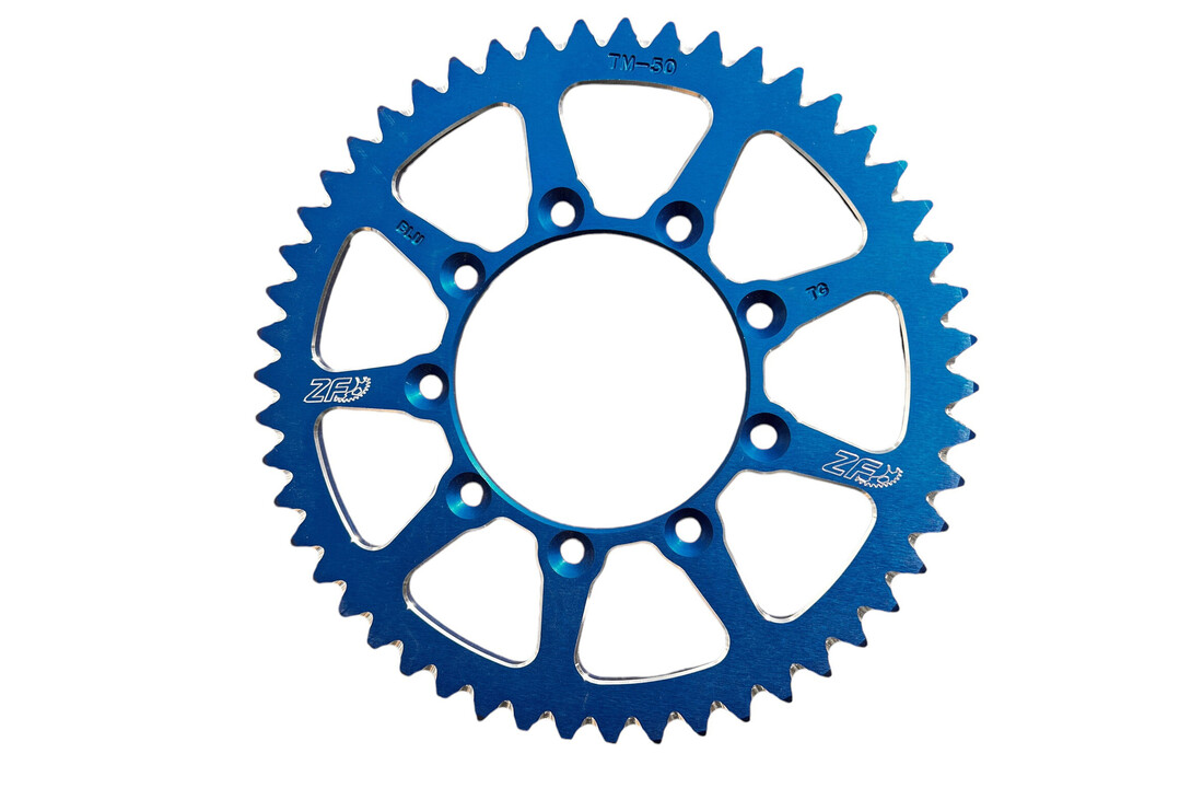 ZF Rear Sprocket Alloy TM Moto Blue - 52t