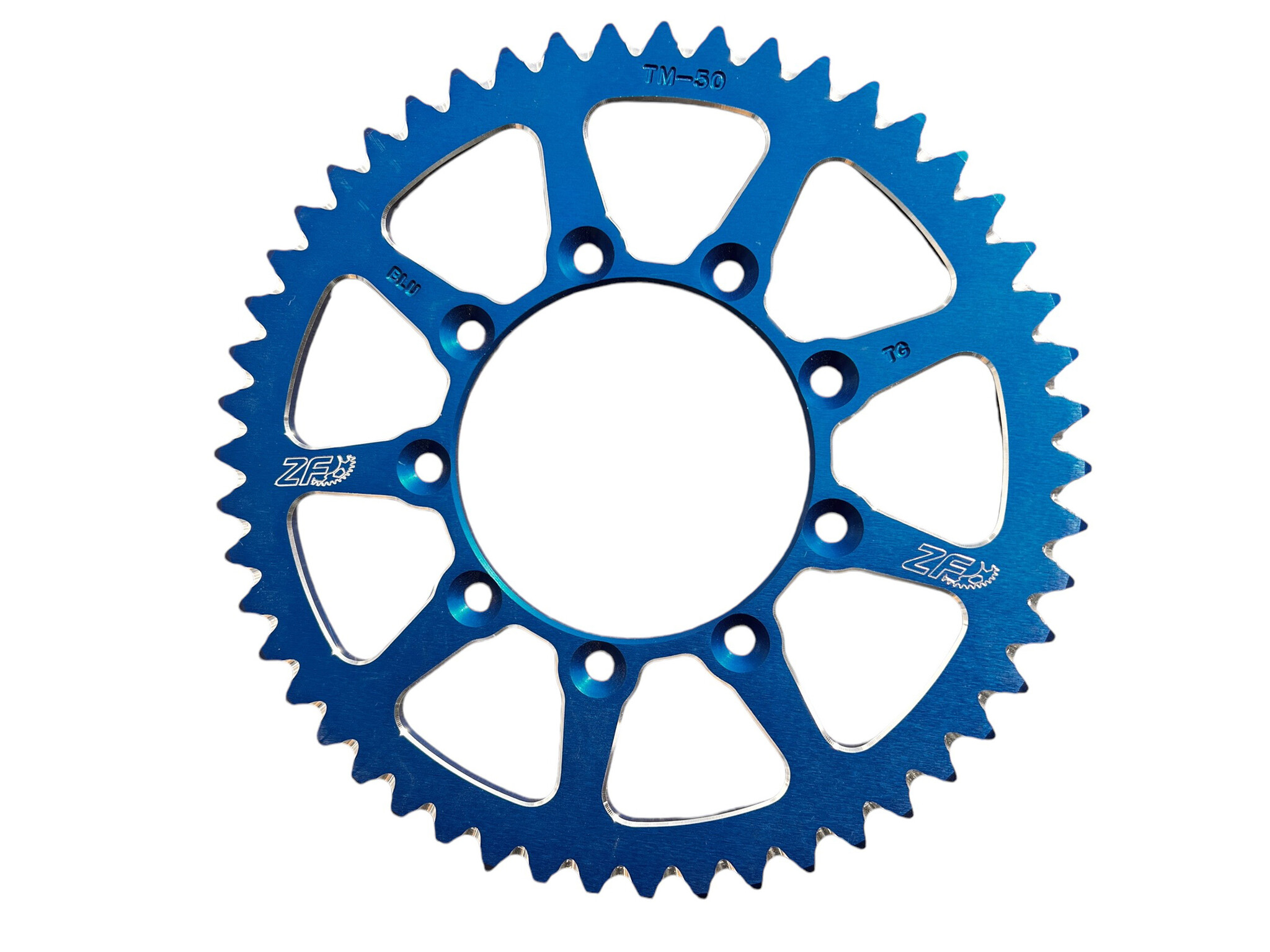 ZF Kettenrad Aluminium TM Moto Blau - 52z