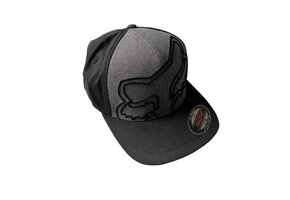 Black and Grey Fox Cap - L/XL