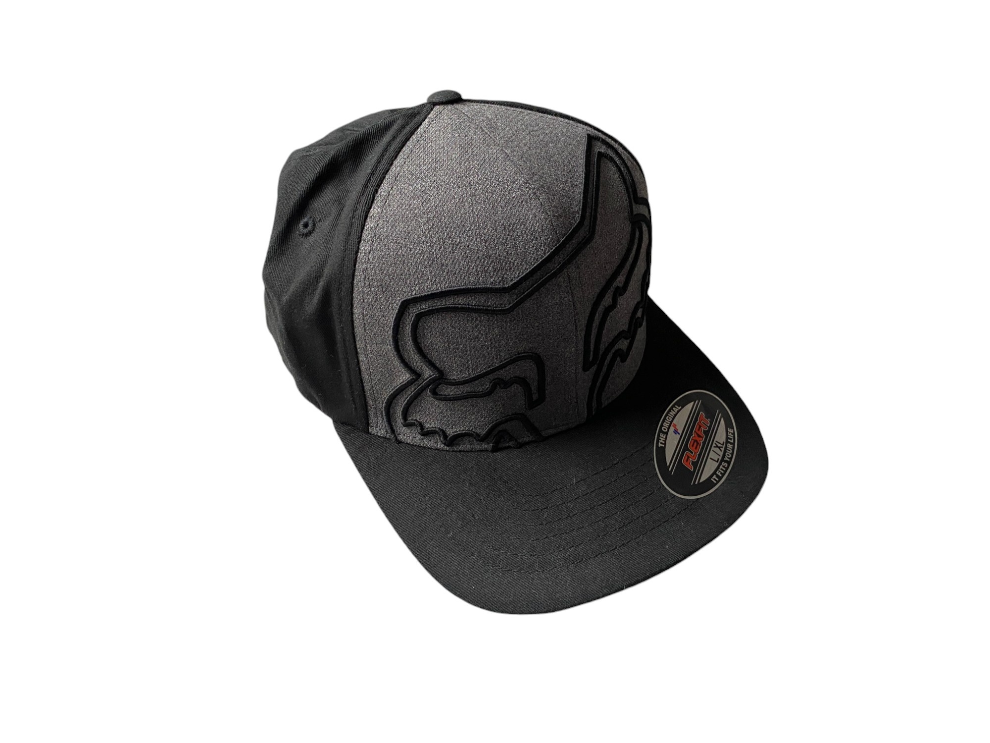 Black and Grey Fox Cap - L/XL