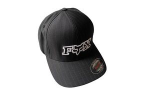 Black with Stripes Fox Cap - S/M