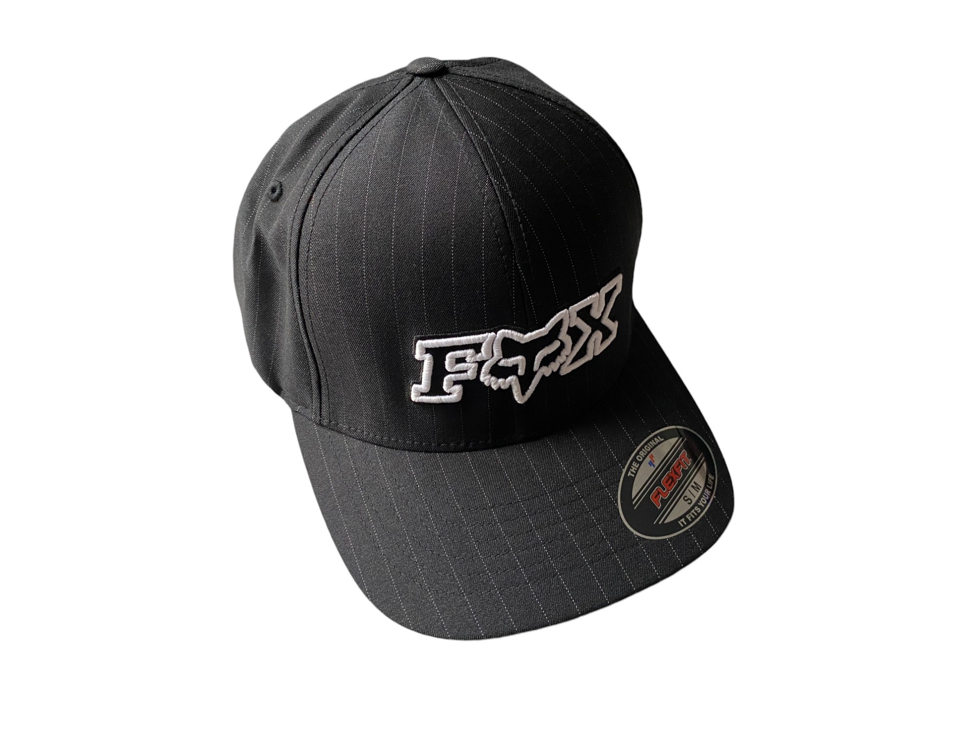 Black with Stripes Fox Cap - S/M