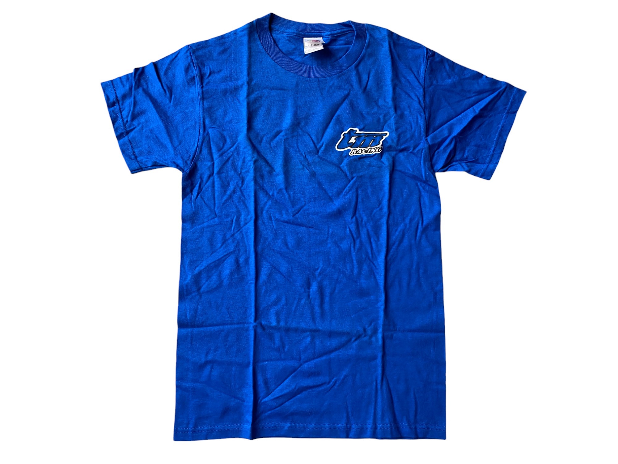 TM Racing T-Shirt Adult (Logo White and Blue) - S