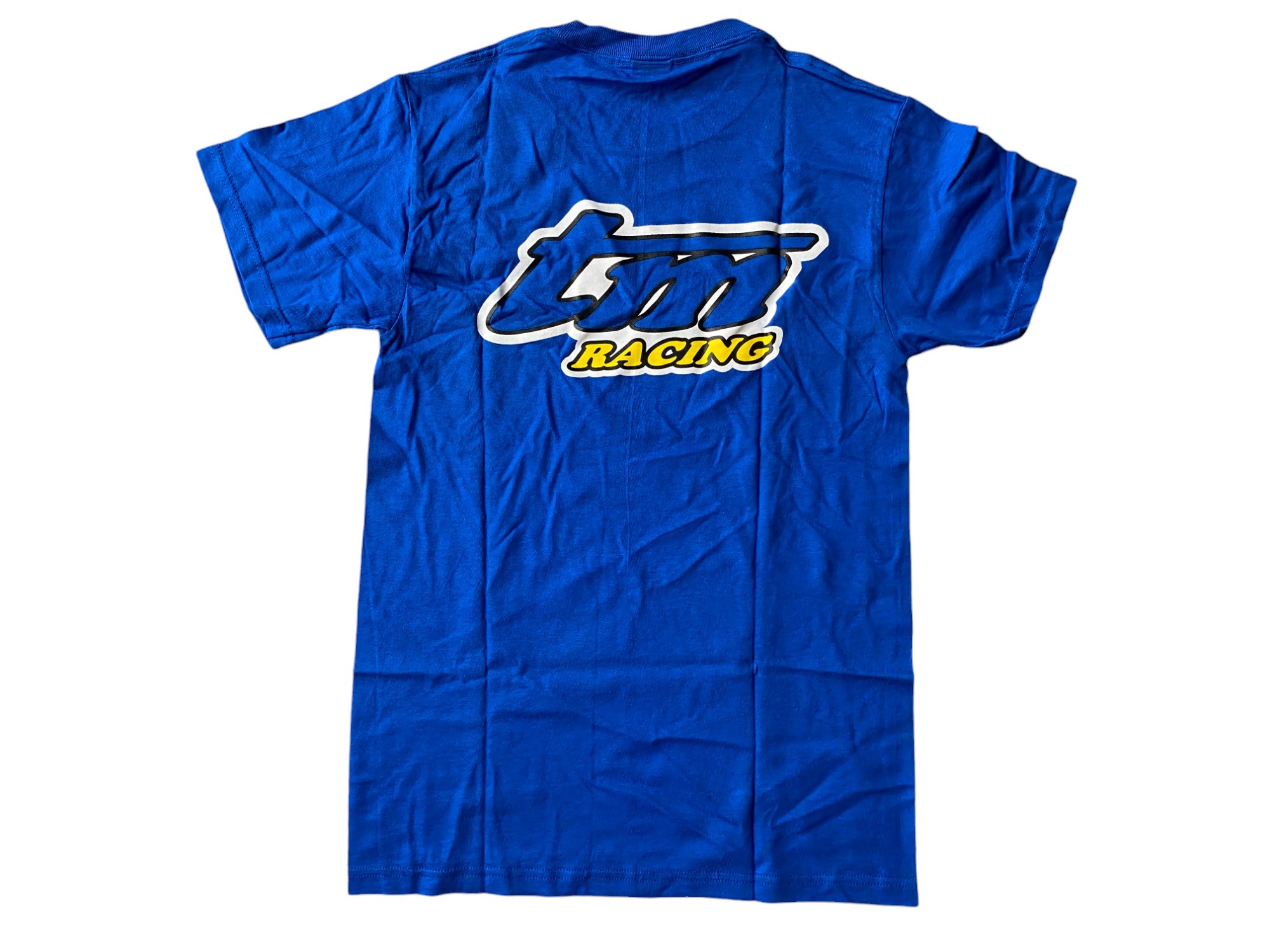 TM Racing T-Shirt Adult (Logo White and Blue) - S