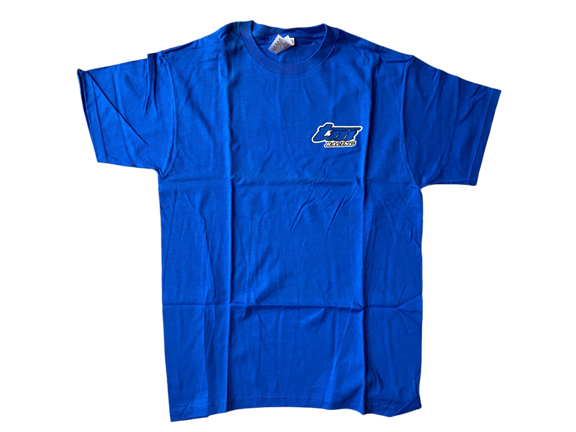 TM Racing T-Shirt Adult (Logo White and Blue) - M
