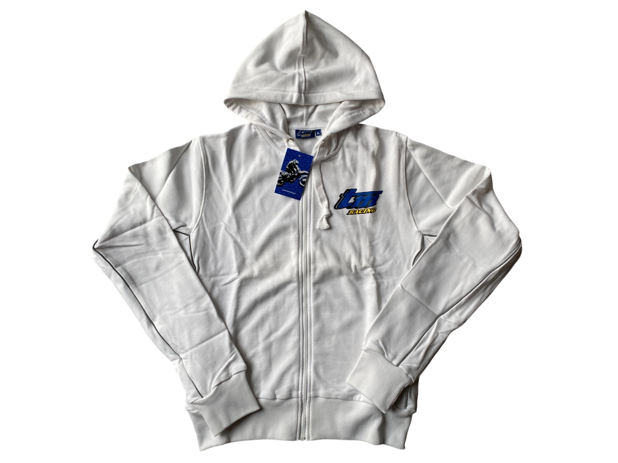 TM Racing  Ladies Vest  White with Zipper - XL