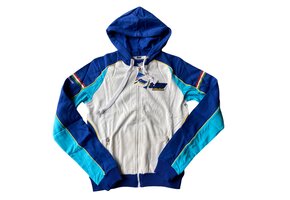 TM Racing Ladies Vest White and Blue  with Zipper - XL