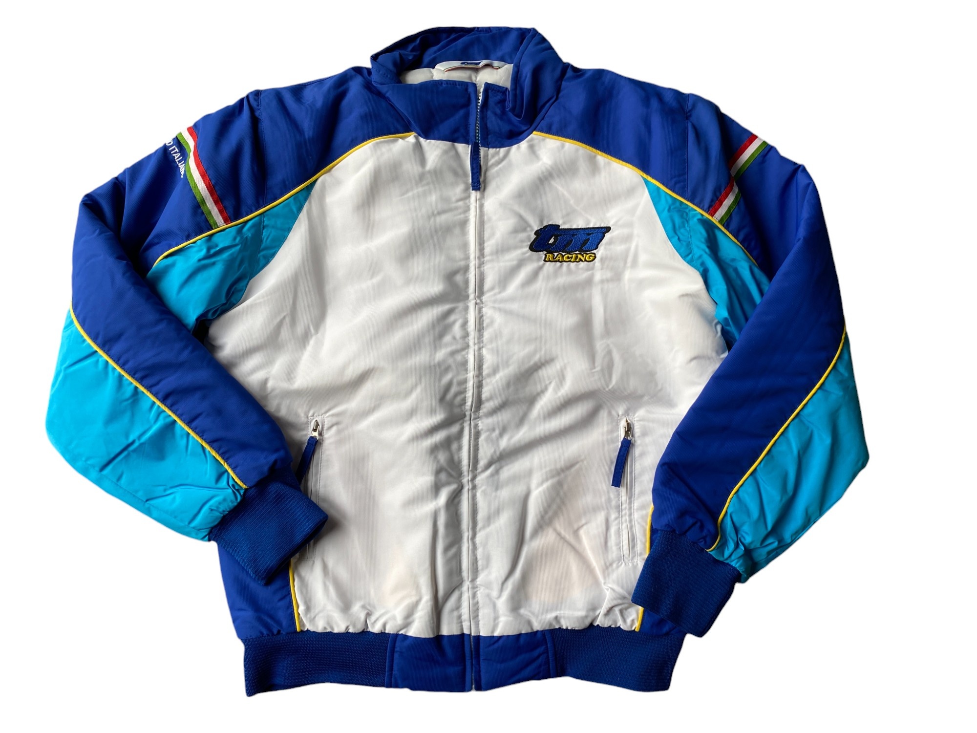TM Racing Ladies Jacket White and Blue - XL