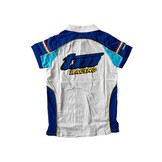 TM Racing Ladies Polo Adult Blue, White and  Yellow - L