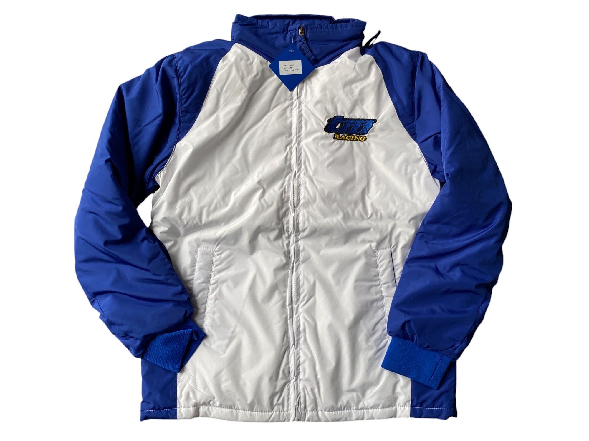 TM Racing Jacket White and Blue - M