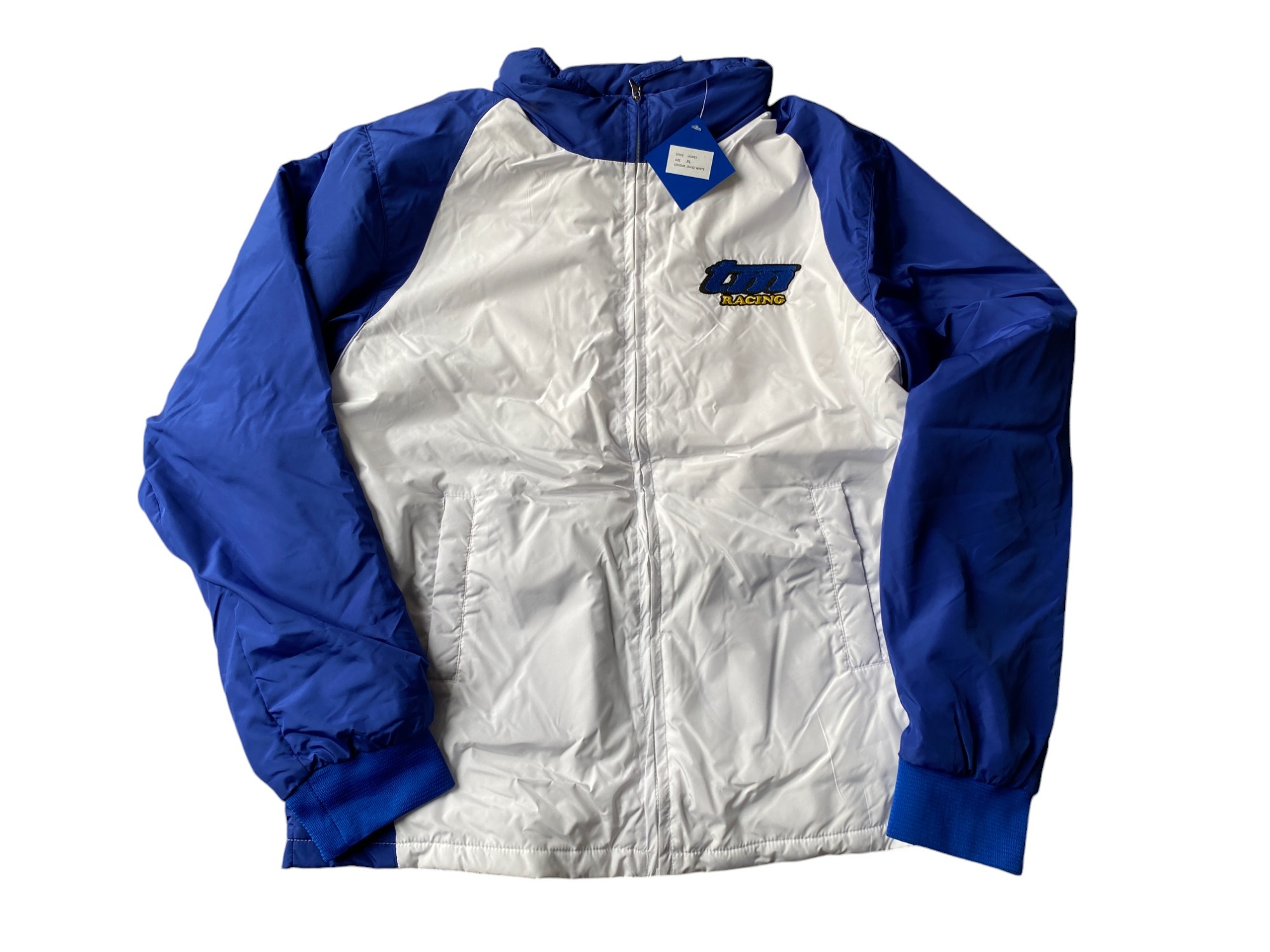 TM Racing Jacket White and Blue - XL