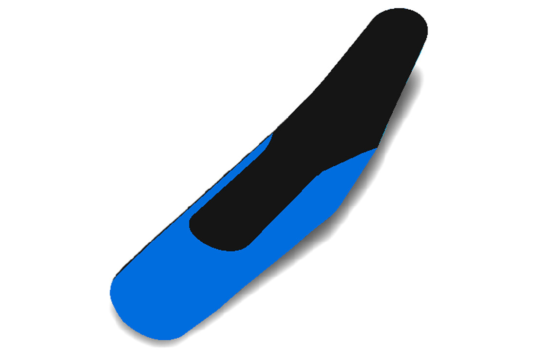 MOTOSEAT SEAT COVER TM 94-07 Black/Blue