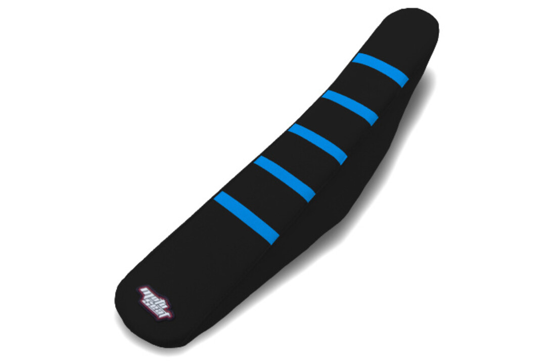 MOTOSEAT SEAT COVER TM 15-21 4T Black/Black + Blue Stripes (Black Dream)