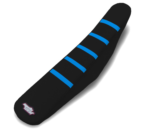 MOTOSEAT SEAT COVER TM 15-21  4T Black/Black + Blue Stripes (Black Dream)