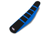 MOTOSEAT SEAT COVER TM 08-14 Black/Blue+Blue Stripes