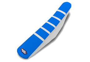 MOTOSEAT SEAT COVER TM 08-14 Blue/White+White Stripes