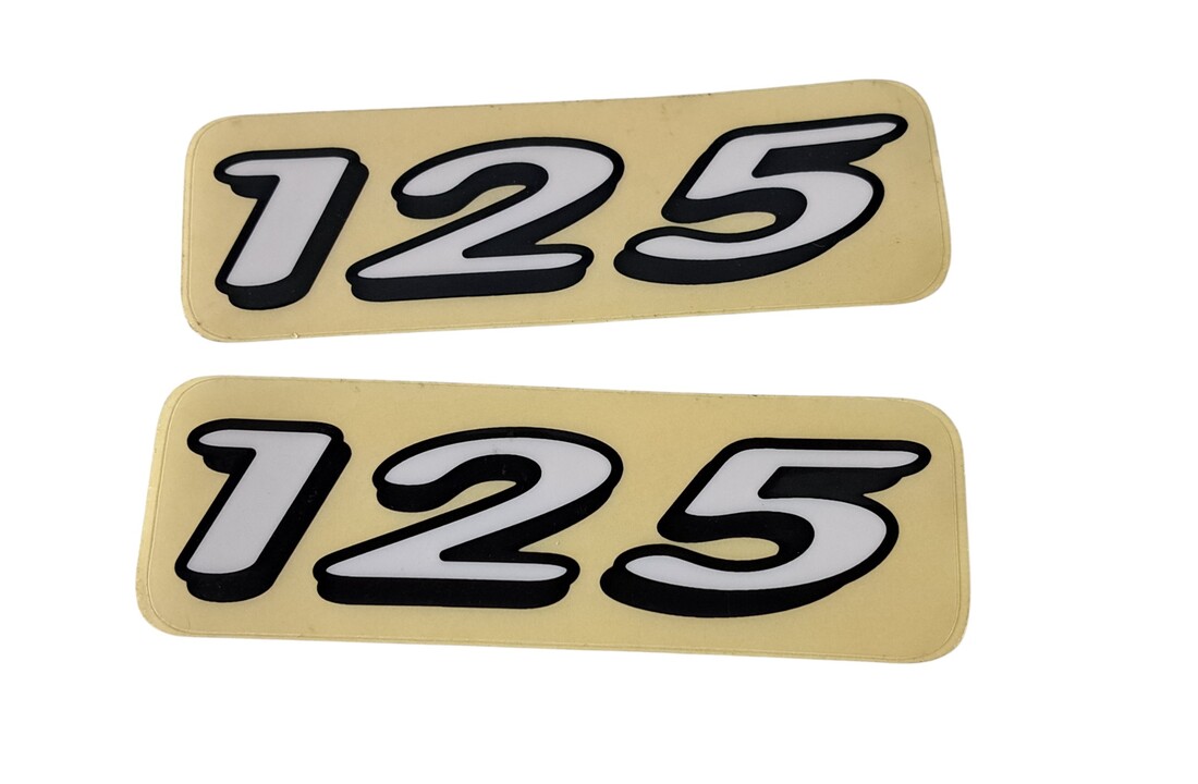 TM "125" Sticker 1998/1999 White
