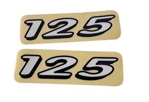 TM "125" Sticker 1998/1999 White