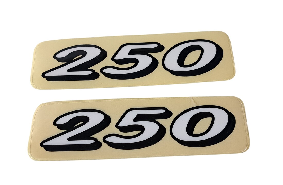 TM "250" Sticker 1998/1999 White