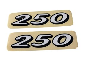TM "250" Aufkleber 1998/1999 Weiss