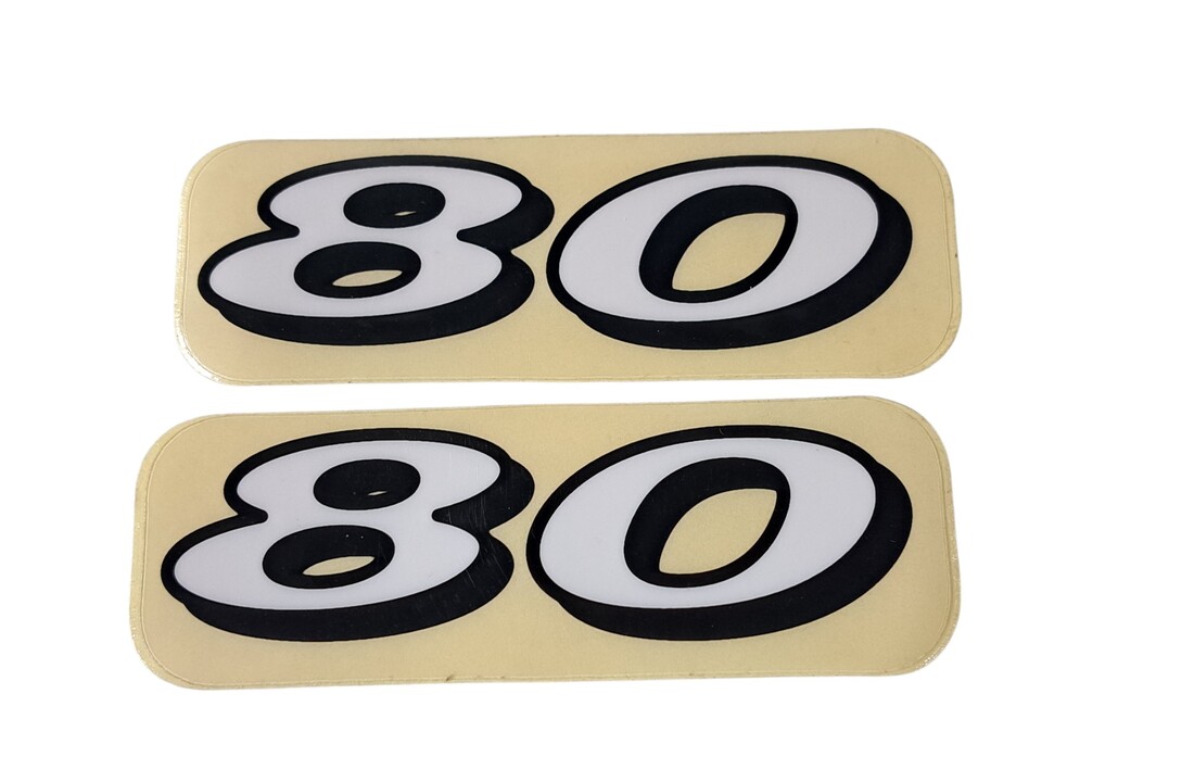 TM "80" Sticker 1998/1999 White