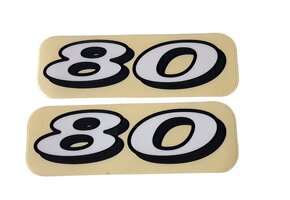TM "80" Sticker 1998/1999 White