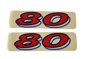 TM "80" Aufkleber 1998/1999 Rot