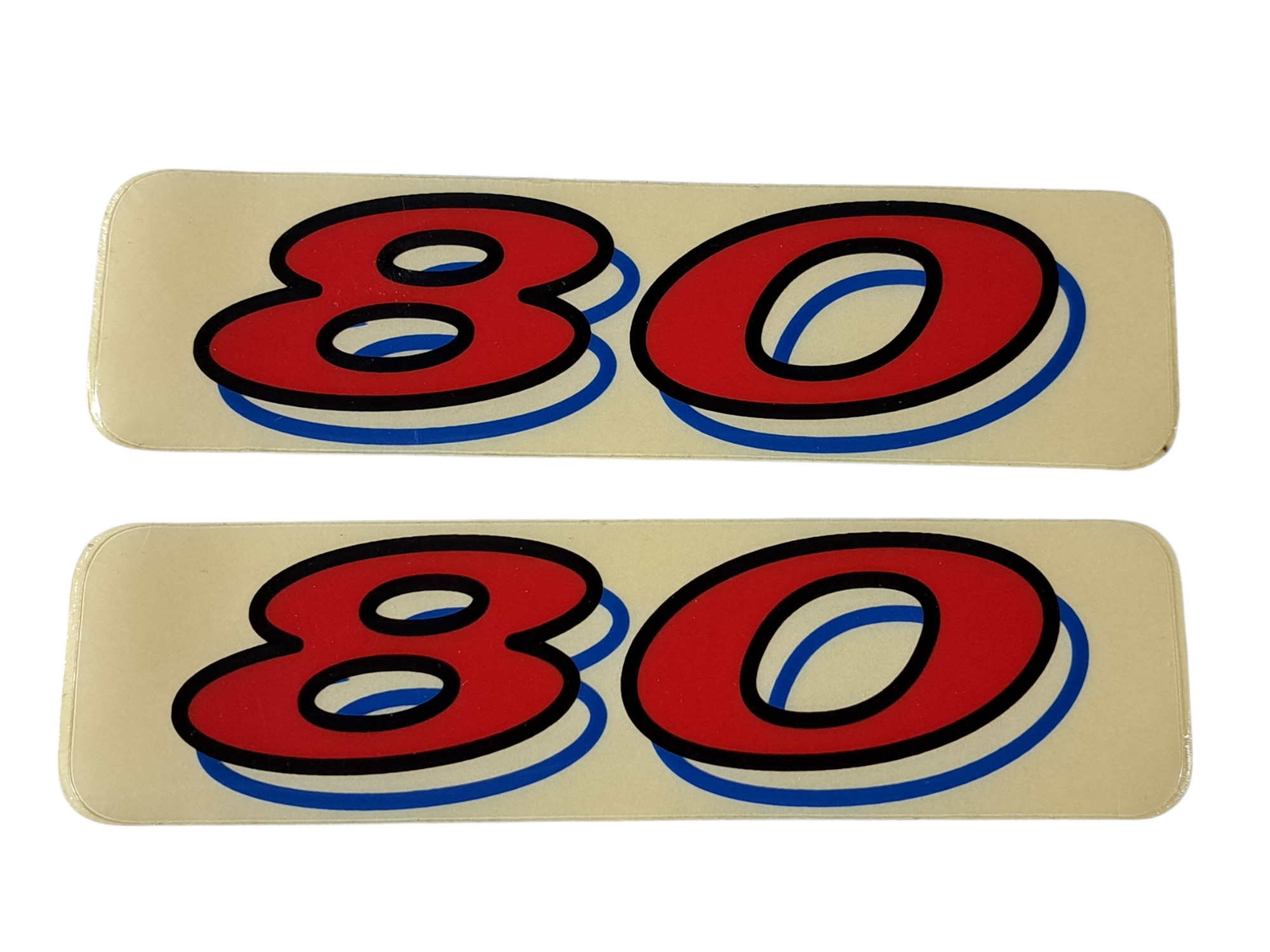 TM "80" Sticker 1998/1999 Red