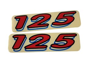 TM "125" Aufkleber 1998/1999 Rot