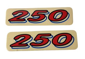 TM "250" Aufkleber 1998/1999 Rot