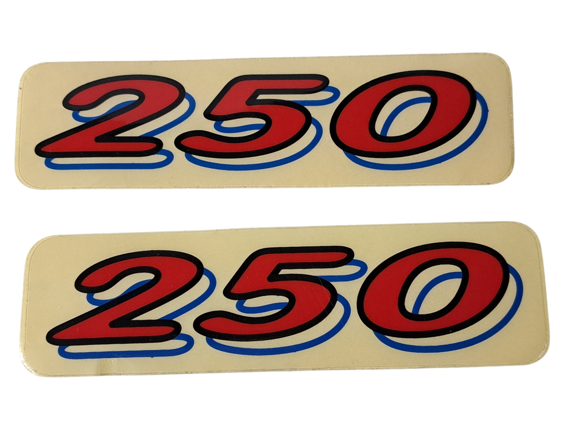 TM "250" Sticker 1998/1999 Red