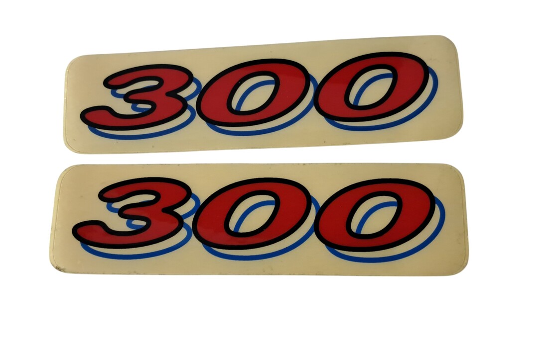 TM "300" Sticker 1998/1999 Red