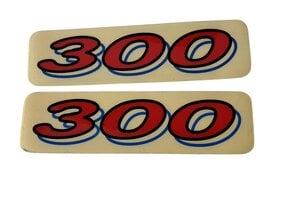 TM "300" Aufkleber 1998/1999 Rot