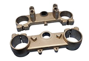 TM Triple clamps PAIOLI USD 53mm / 58mm GOLD