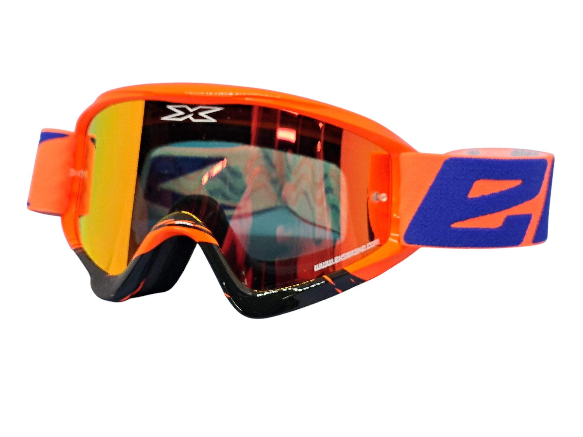 X-BRAND Brille CROSSFADE Flo Orange/Blue/Grey