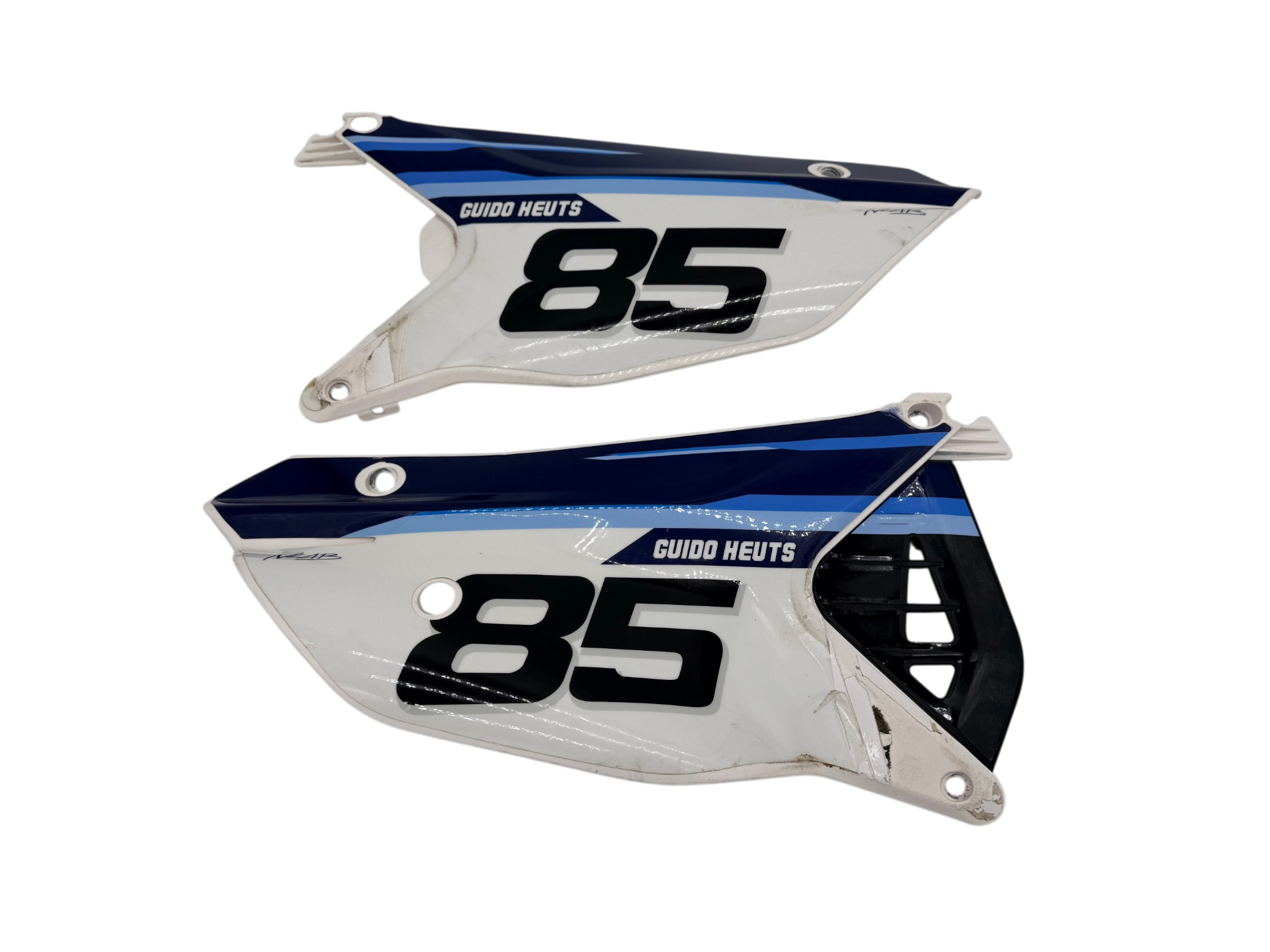 (USED) SIDE PANELS RH+LH 2stroke MY22-> WHITE (OEM #67272.22)