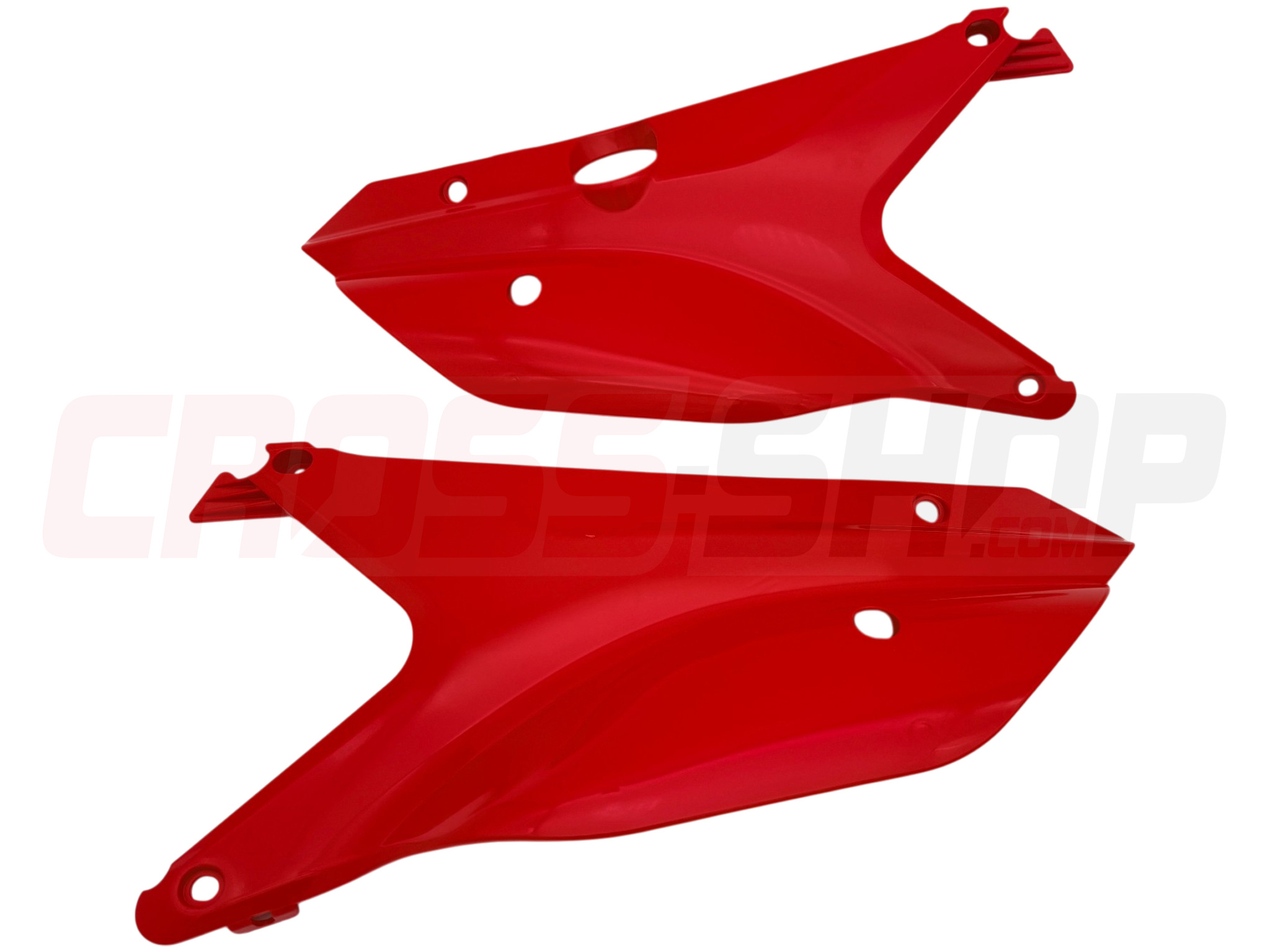 SET, REAR N.PLATE SINGLE PIPE, 4S MY 2022 - RED