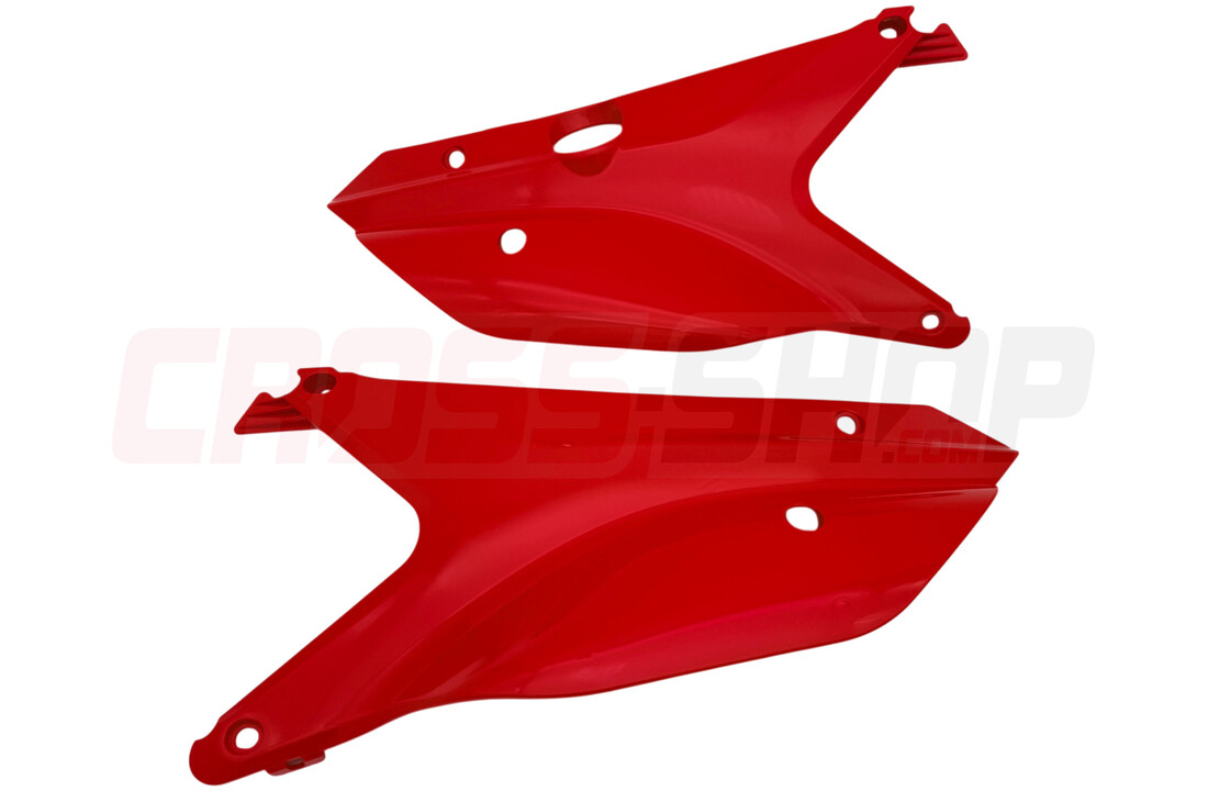 SET, REAR N.PLATE TWIN PIPE, 4S MY 2022 - RED