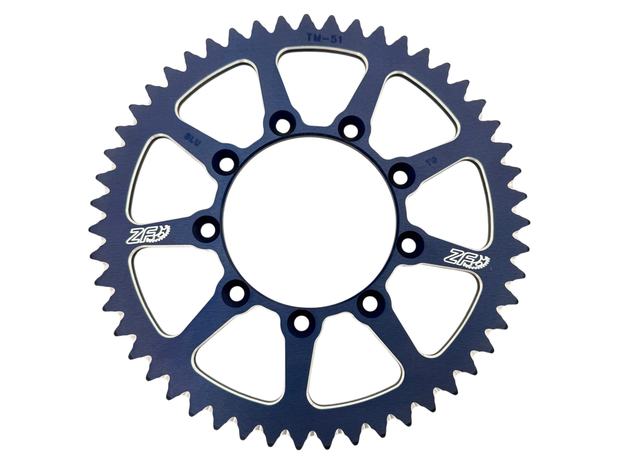 ZF Rear Sprocket Alloy TM Moto Blue - 51t